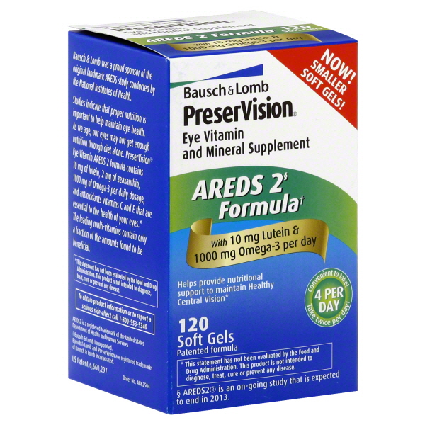 AREDS2 formuleringen AREDS2 medisiner